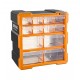 Asrin ASR-6007 Εργαλειοθήκη με θήκες πλαστική Small Monoblock 26.7x15.7x26.2εκ