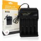 USB Φορτιστής 4 Μπαταριών Li-ion ForHome 001011