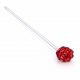 Τριαντάφυλλο Κρυστάλλινο Διακοσμητικό 48cm Κόκκινο 