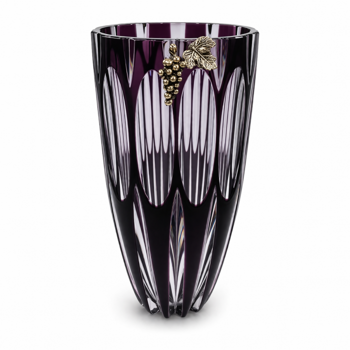 Βάζο κρυστάλλινο διακοσμητικό Nachtmann Purple Grape 12x21εκ.