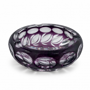 Σταχτοδοχείο κρυστάλλινο διακοσμητικό Nachtmann Purple Leaves 15x6.5εκ.