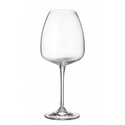 Ποτήρι κόκκινου κρασιού κρυστάλλινο σετ 6τεμ. Anser Bohemia 610ml