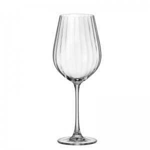 Ποτήρι κόκκινου κρασιού κρυστάλλινο σετ 6τεμ. Columba Optic Bohemia 650ml