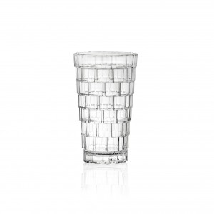 Ποτήρι σωλήνα κρυστάλλινο σετ 6τεμ Stack RCR 390ml