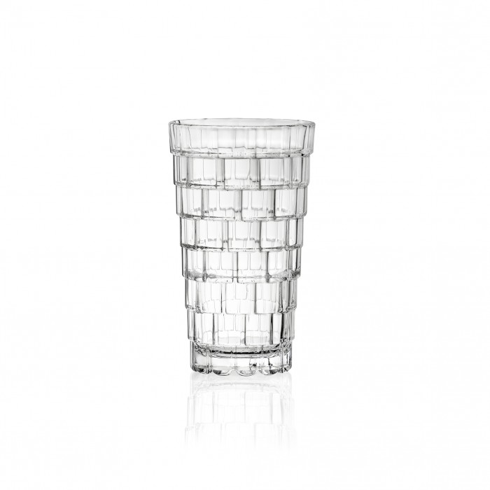 Ποτήρι σωλήνα κρυστάλλινο σετ 6τεμ Stack RCR 390ml