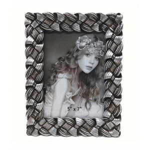 Κορνίζα Πολυεστερική Ασημί για φώτο 13×18εκ. Silver Knot 16x24εκ.
