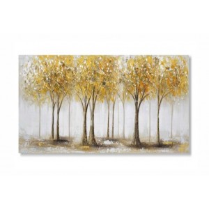 Πίνακας σε καμβά ανάγλυφα Δέντρα 60x120x3cm Inart 3-30-020-6372