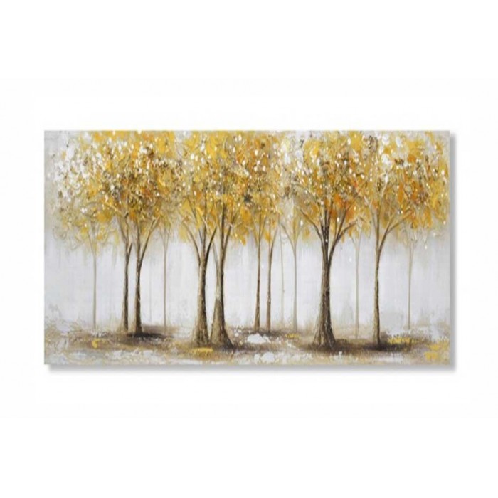 Πίνακας σε καμβά ανάγλυφα Δέντρα 60x120x3cm Inart
