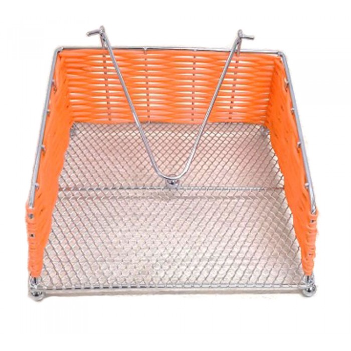 Βάση για χαρτοπετσέτες τετράγωνη ψάθινη Orange Dream 18x18x8εκ.