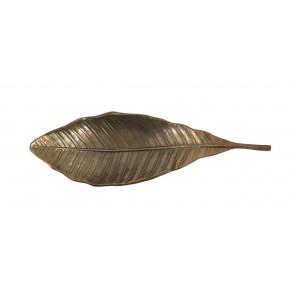 Διακοσμητική Πιατέλα Μεταλλική Χρυσή 32x15x11cm Galifas 7970020