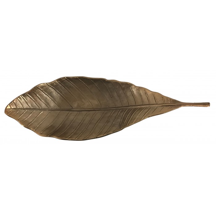 Διακοσμητική Πιατέλα Μεταλλική Χρυσή 58x18x14cm