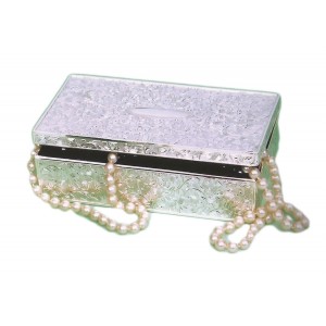 Μπιζουτιέρα Μεταλλική Ασημί18x11.5x6cm Galifas 06918248