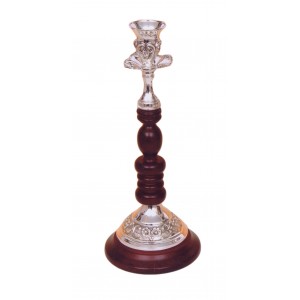 Κηροπήγιο Μεταλλικό Ασημί 12x28cm Galifas  8794304