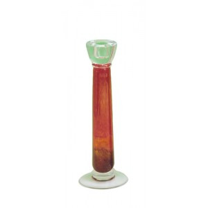 Κηροπήγιο Κρυστάλλινο Murano Κόκκινο 30cm Candle Holder Galifas 901028