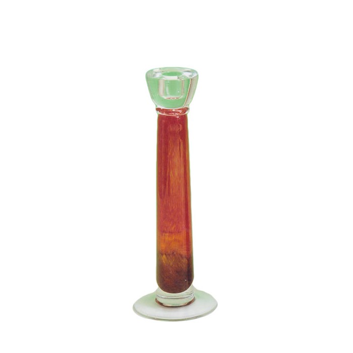 Κηροπήγιο Κρυστάλλινο Murano Κόκκινο 30cm Candle Holder