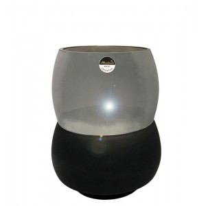 Βάζο Γυάλινο Μαύρο 13x11x22.5cm ForHome 082722