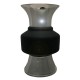 Βάζο Γυάλινο Μαύρο 14.5x30.5cm ForHome 089330