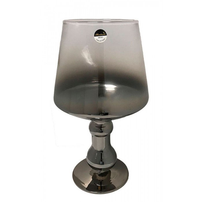 Κηροπήγιο γυάλινο με καθρέφτη CSD-388-45G