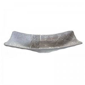 Πιατέλα κεραμική ορθογώνια με στρας Diana 41x15x9.5εκ.