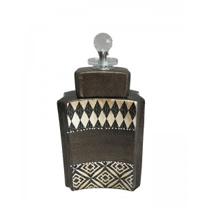 Διακοσμητικό Βάζο Κεραμικό 15.5x8x23cm Inart 3-70-101-7028