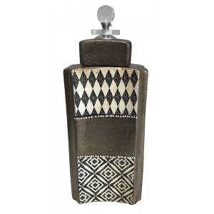 Διακοσμητικό Βάζο Κεραμικό 16x8.5x29cm Inart 3-70-132-7028