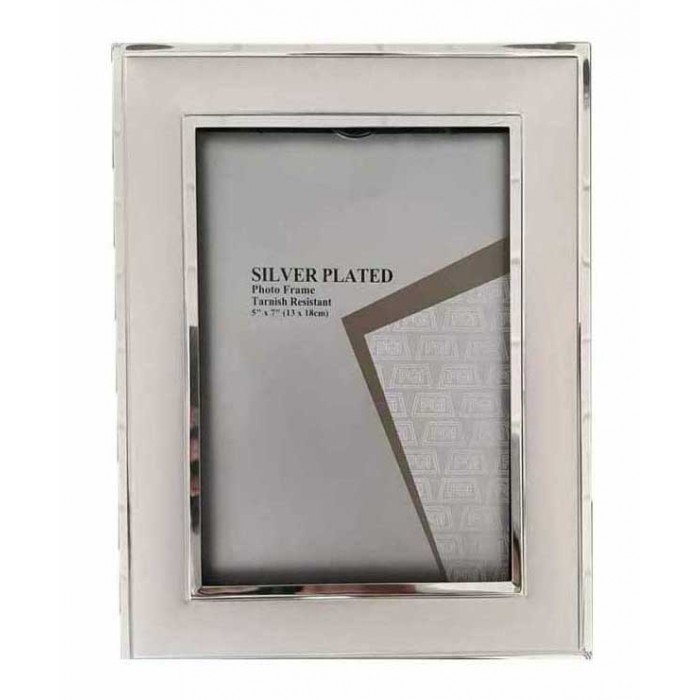 Κορνίζα Μεταλλική Ασημί 20x25cm 