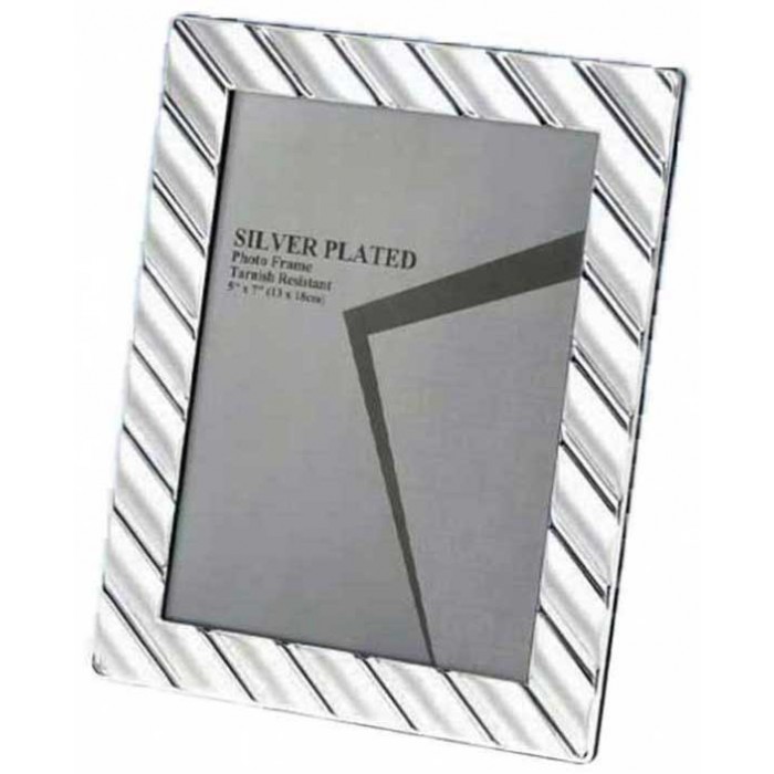Κορνίζα Μεταλλική Ασημί 10x15cm 