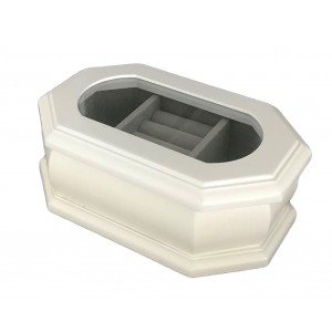 Μπιζουτιέρα Κουτί Ξύλινη Λευκή 20x13x9cm Galifas 7941042