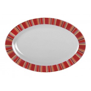 Πιατέλα από Πορσελάνη Restaurante Κόκκινο 36x24cm Galifas 923661
