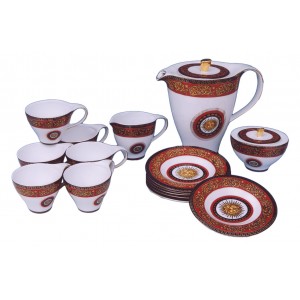Σερβίτσιο τσαγιού πορσελάνης 15τεμ Versace Italy G-80701-15