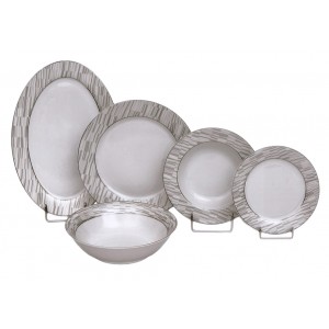 Σερβίτσιο φαγητού πορσελάνης 20τεμ Platinum GC15018-20