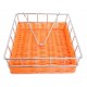 Βάση για χαρτοπετσέτες τετράγωνη ψάθινη Orange Dream 17x17x7.5εκ.