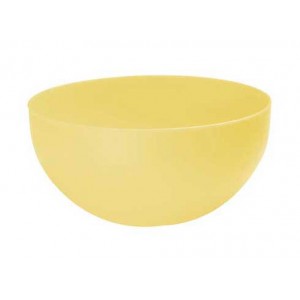 Σαλατιέρα σερβιρίσματος πλαστική στρογγυλή 4 λίτρα κίτρινη 24x12εκ.