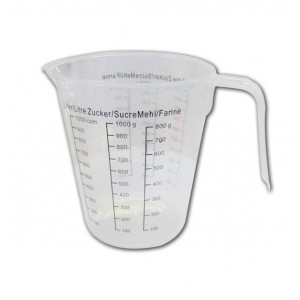 Δοσομετρητής κανάτα 1000ml πλαστικός 12x13εκ.