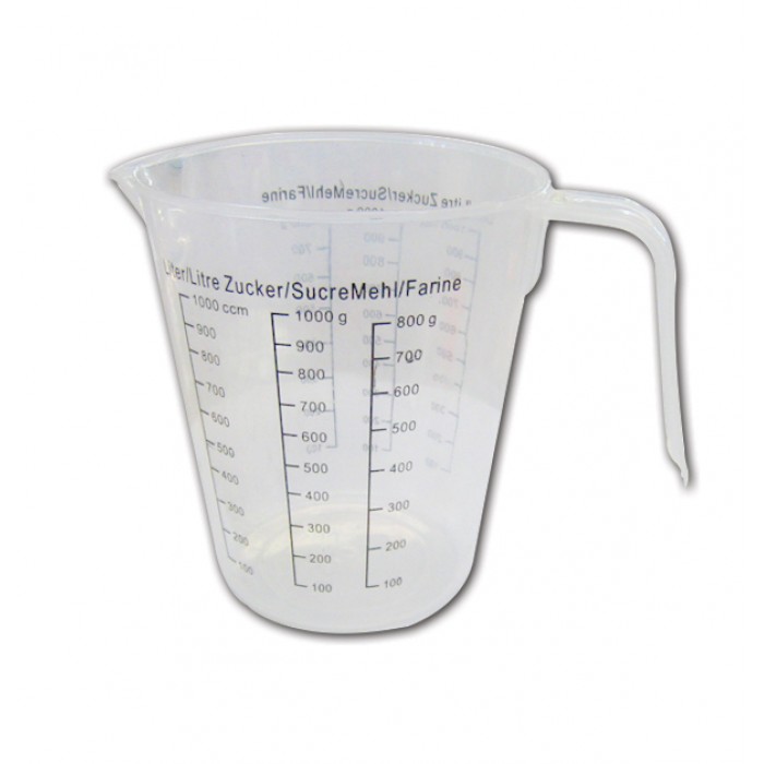 Δοσομετρητής κανάτα 1000ml πλαστικός 12x13εκ.