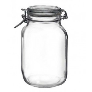 Δοχείο γυάλινο 1500ml αεροστεγές 9x20εκ. Diamond