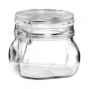 Δοχείο γυάλινο 500ml αεροστεγές 9x10εκ. Diamond
