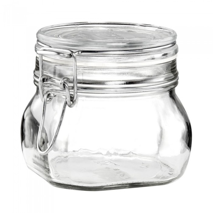 Δοχείο γυάλινο 500ml αεροστεγές 9x10εκ. Diamond
