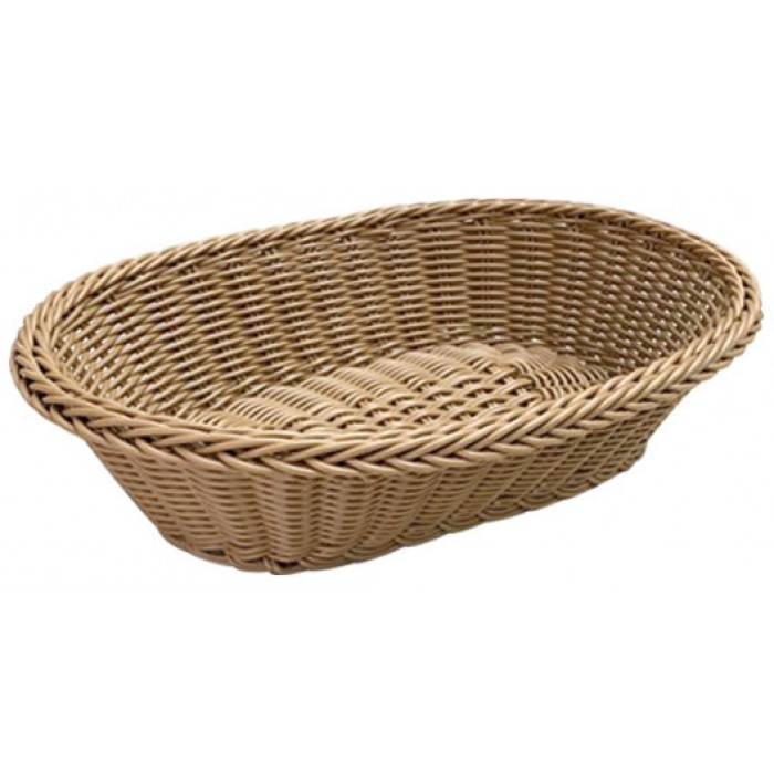Ψωμιέρα Ψάθινη σε Καφέ Χρώμα 24x8.5x31cm Galifas