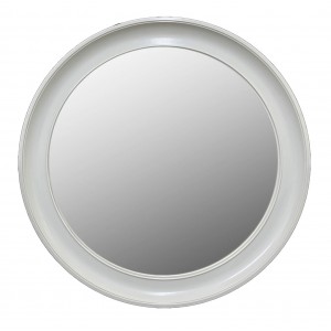 Καθρέφτης στρογγυλός πλαστικός λευκός 51x3.5εκ. 