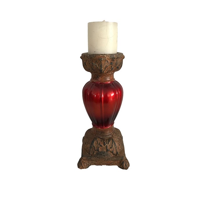 Κηροπήγιο κεραμικό Red Ceramic 31εκ
