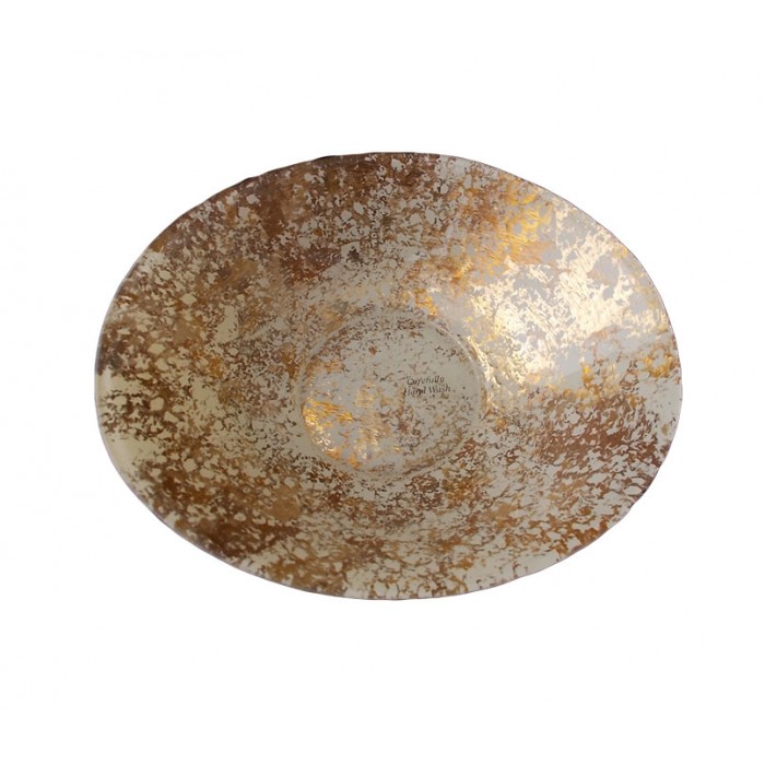Κουπ οβάλ Murano Golden Line 22x19εκ.