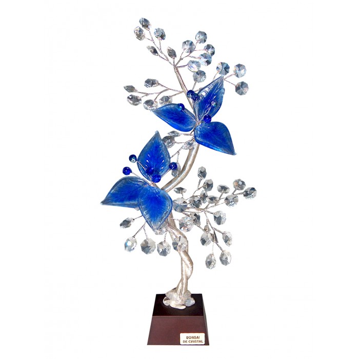 Λουλούδι κρυστάλλινο διακοσμητικό Bonsai de cristal 15x8x35εκ. 12283-A