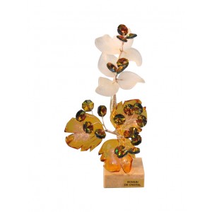 Λουλούδι κρυστάλλινο διακοσμητικό 13x10x18εκ. Bonsai de cristal 12611-AM