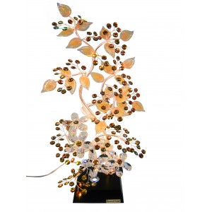 Λουλούδι κρυστάλλινο διακοσμητικό με φως ρεύματος 26x16x60εκ. Bonsai de cristal 15001-AM