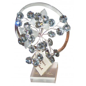 Λουλούδι κρυστάλλινο διακοσμητικό 11x8x15εκ. Bonsai de cristal 17488