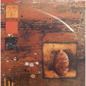Πίνακας Σε Καμβά Βάζο 38x38cm Galifas 3838980