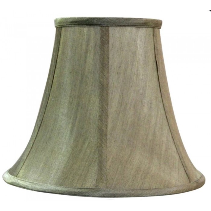Καπέλο Φωτιστικού Υφασμάτινο 25x25x20cm E27 Ø 4cm Χρυσό-Μπεζ