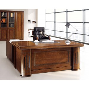 Γραφείο ξύλινο επαγγελματικό σετ 3τεμ. 76x160x78εκ DA906-160