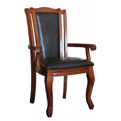 Καρέκλα πολυθρόνα απο ξύλο Καουτσουκόδεντρο 65x60x100εκ. Country House